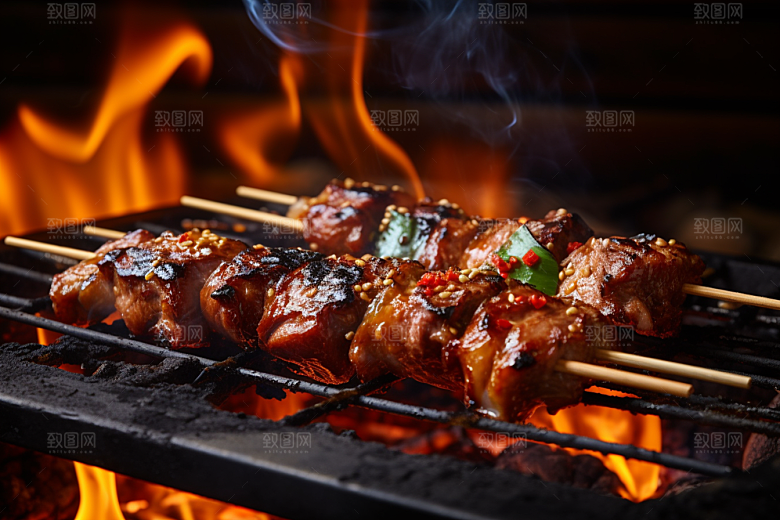 BBQ烧烤聚餐广告摄影图