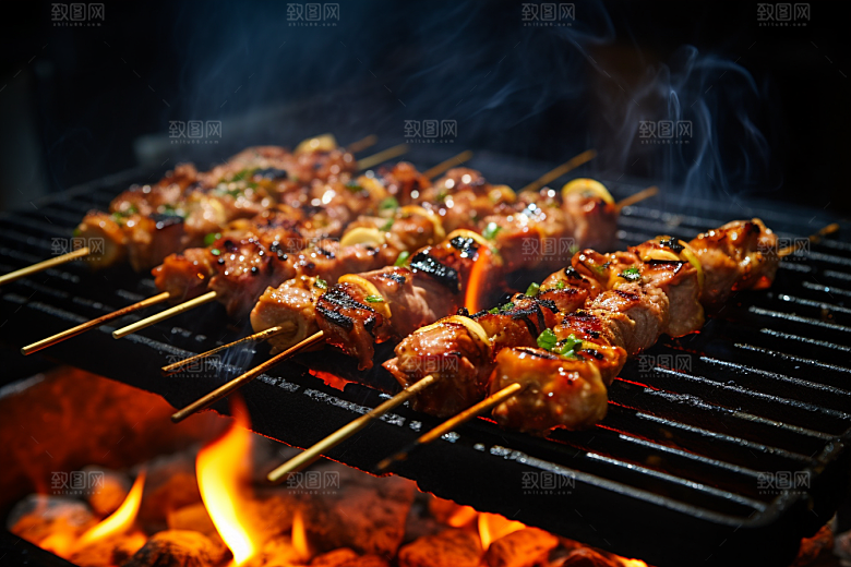 BBQ烧烤广告肉类摄影图