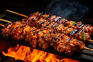BBQ烧烤火辣聚会摄影图