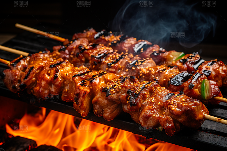 BBQ烧烤火辣聚会摄影图