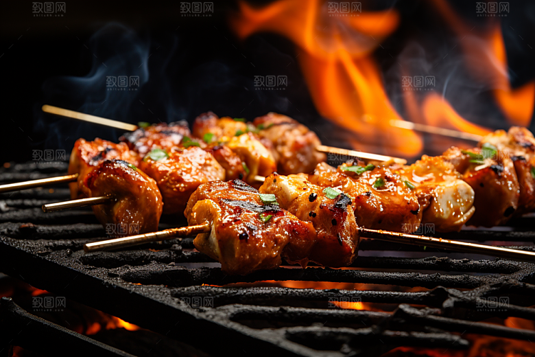 BBQ烧烤美味肉食摄影图