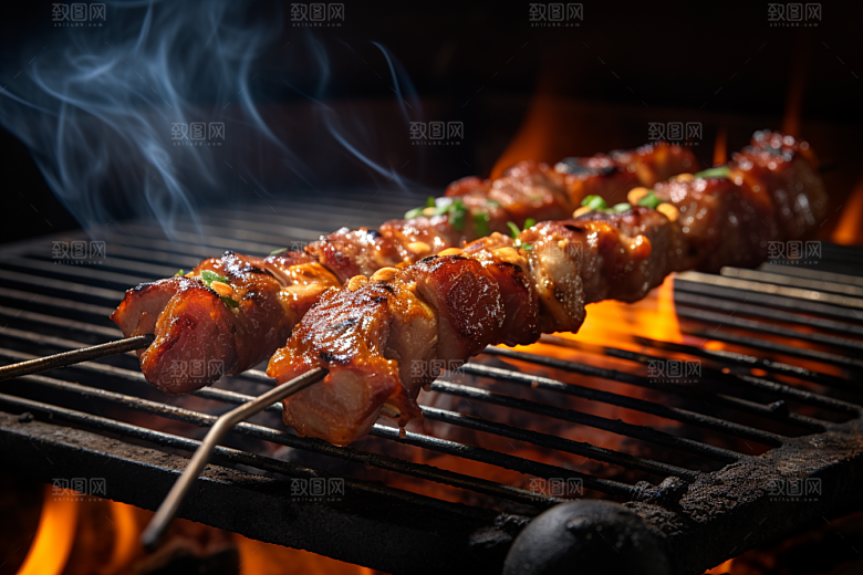 BBQ烧烤火辣广告摄影图