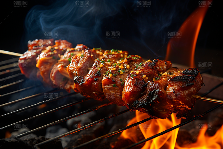 BBQ烧烤广告聚餐摄影图