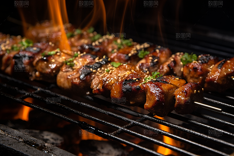 BBQ烧烤美食广告摄影图