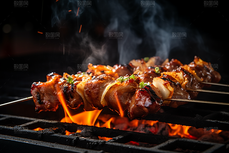 BBQ烧烤广告聚餐摄影图