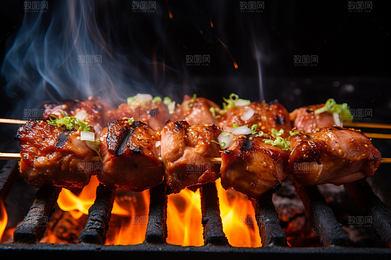 BBQ烧烤美味美食摄影图