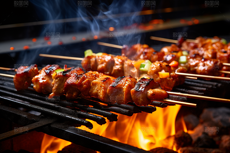 BBQ烧烤美食广告摄影图