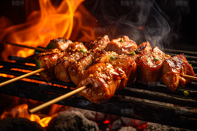 BBQ烧烤火辣高清摄影图