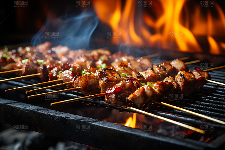 BBQ烧烤广告美食摄影图