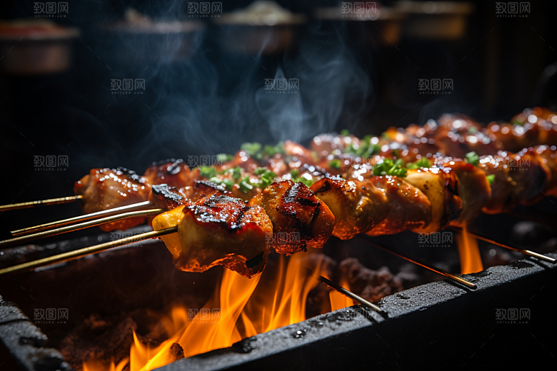 BBQ烧烤美味肉食摄影图