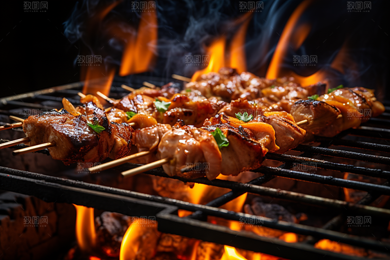 BBQ烧烤美味广告摄影图