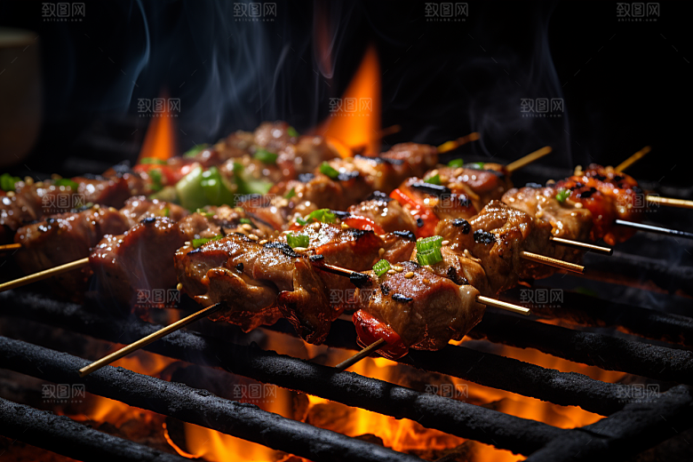 BBQ烧烤美味广告摄影图