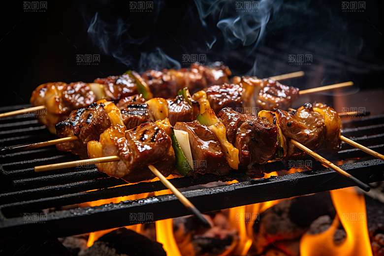 BBQ烧烤美味美食摄影图