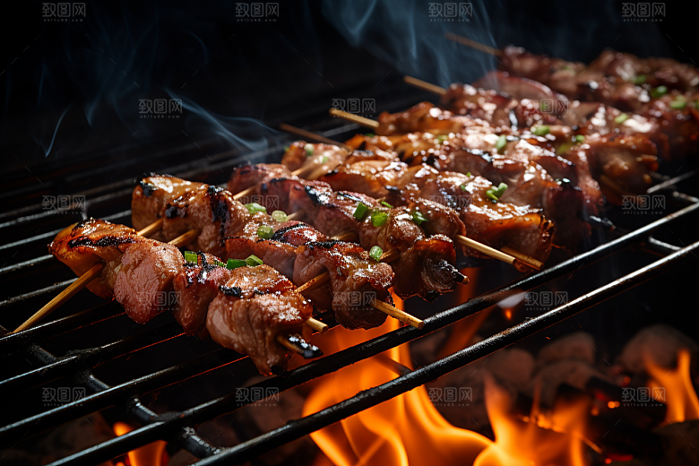 BBQ烧烤广告聚餐摄影图