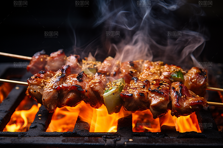 BBQ烧烤聚餐高清摄影图