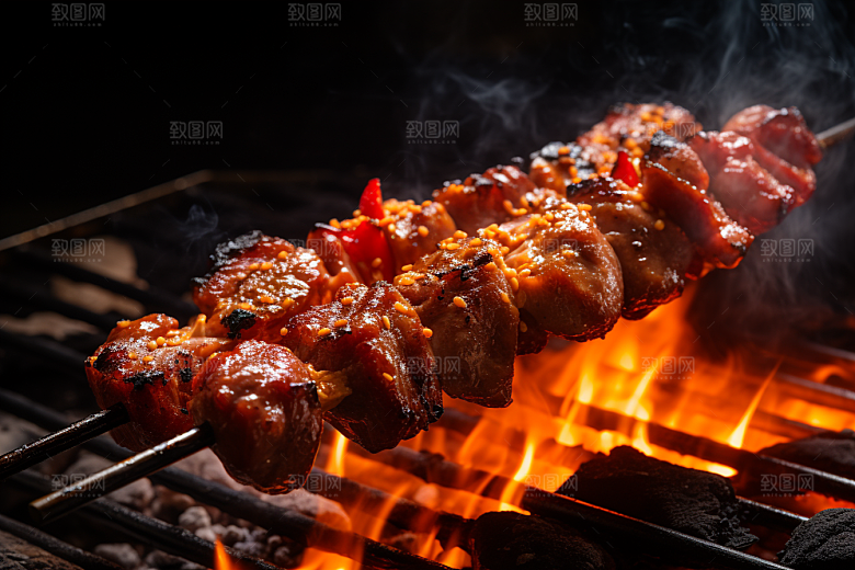 BBQ烧烤广告肉类摄影图