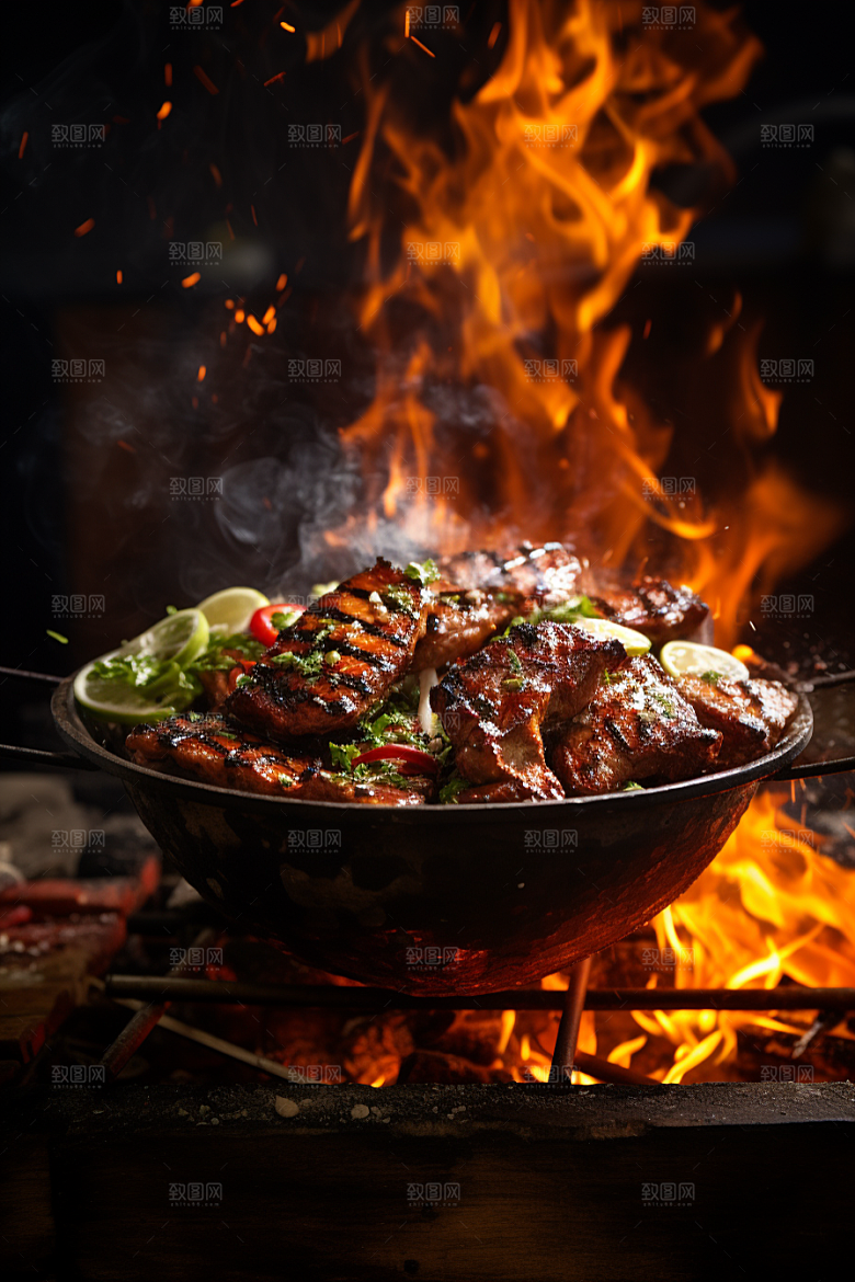 BBQ烧烤广告高清摄影图