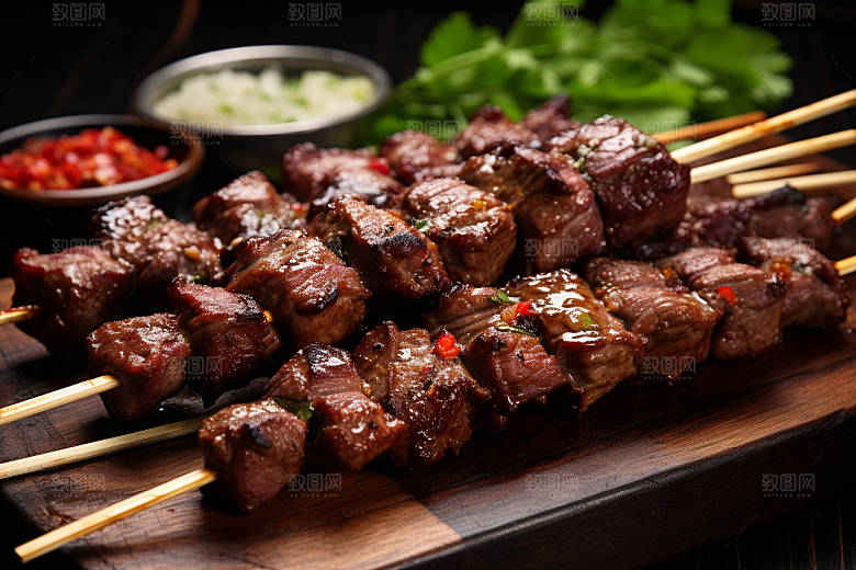 BBQ烧烤聚餐美味摄影图