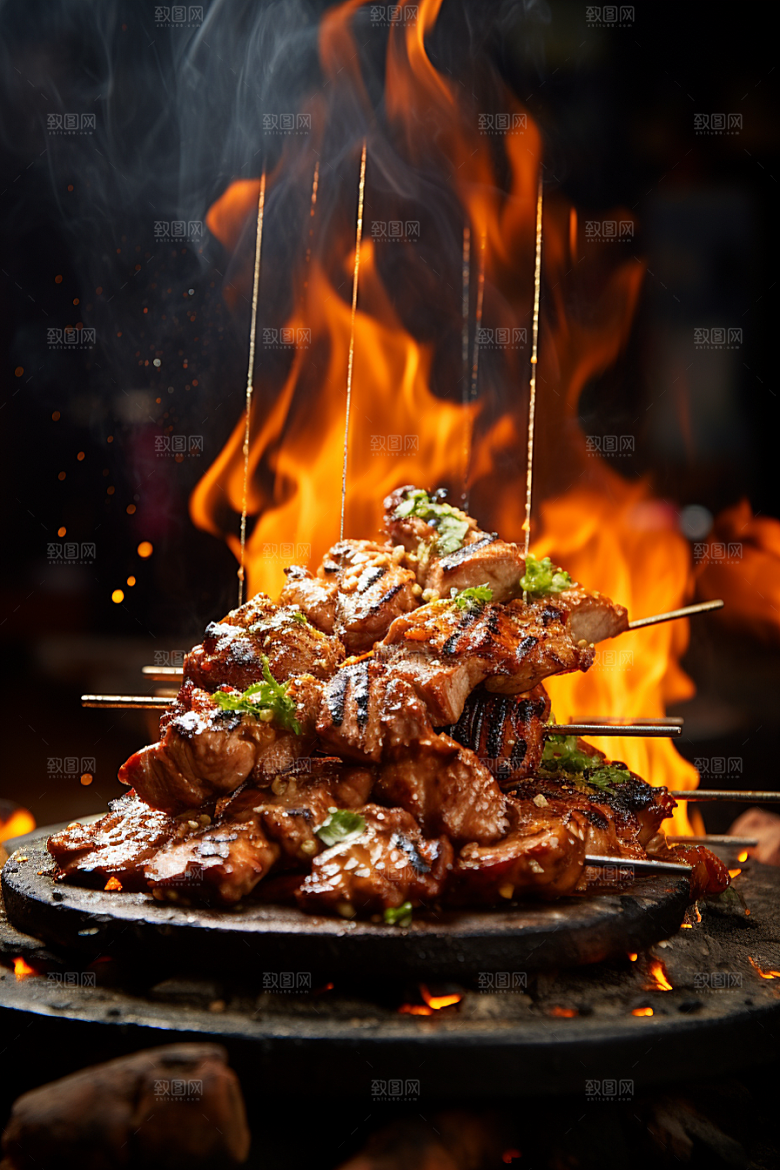 BBQ烧烤聚会高清摄影图
