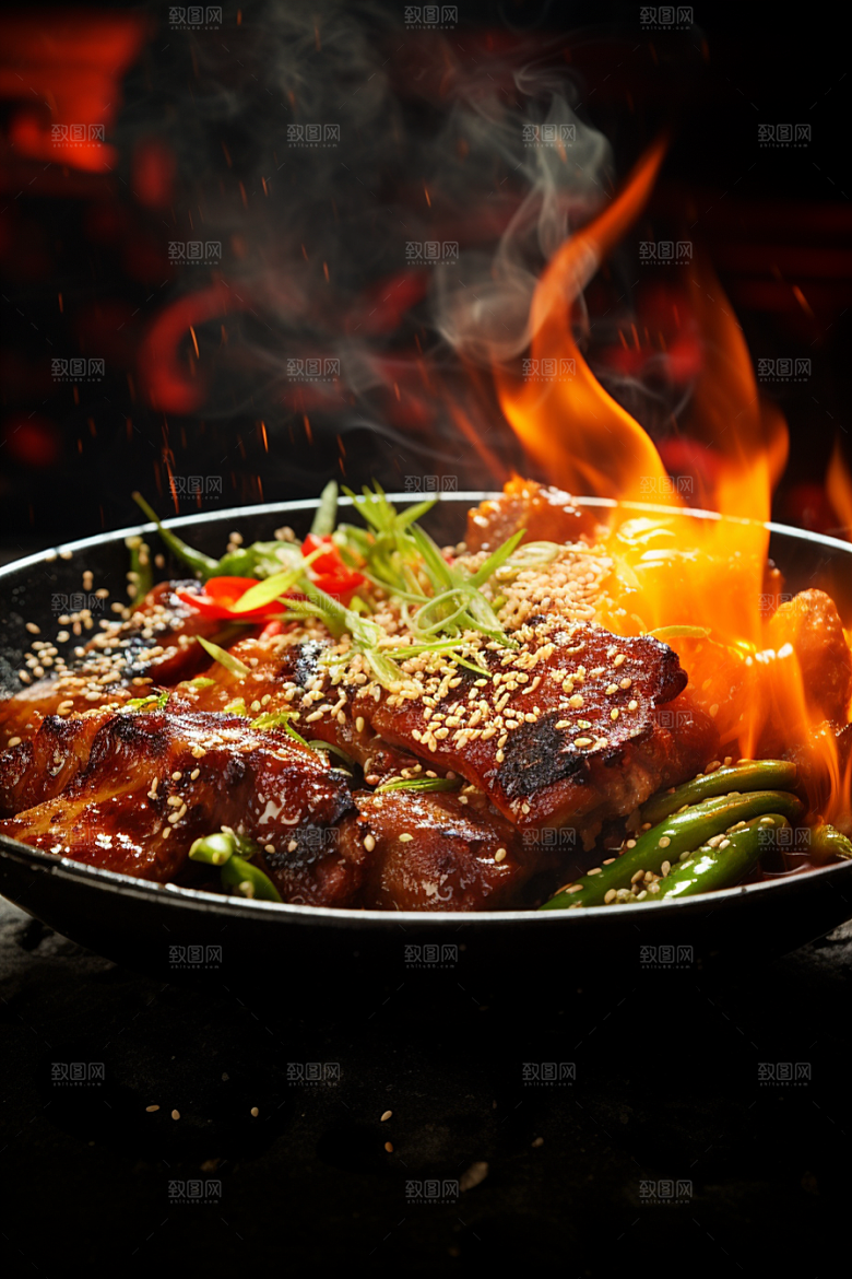 BBQ烧烤高清聚餐摄影图