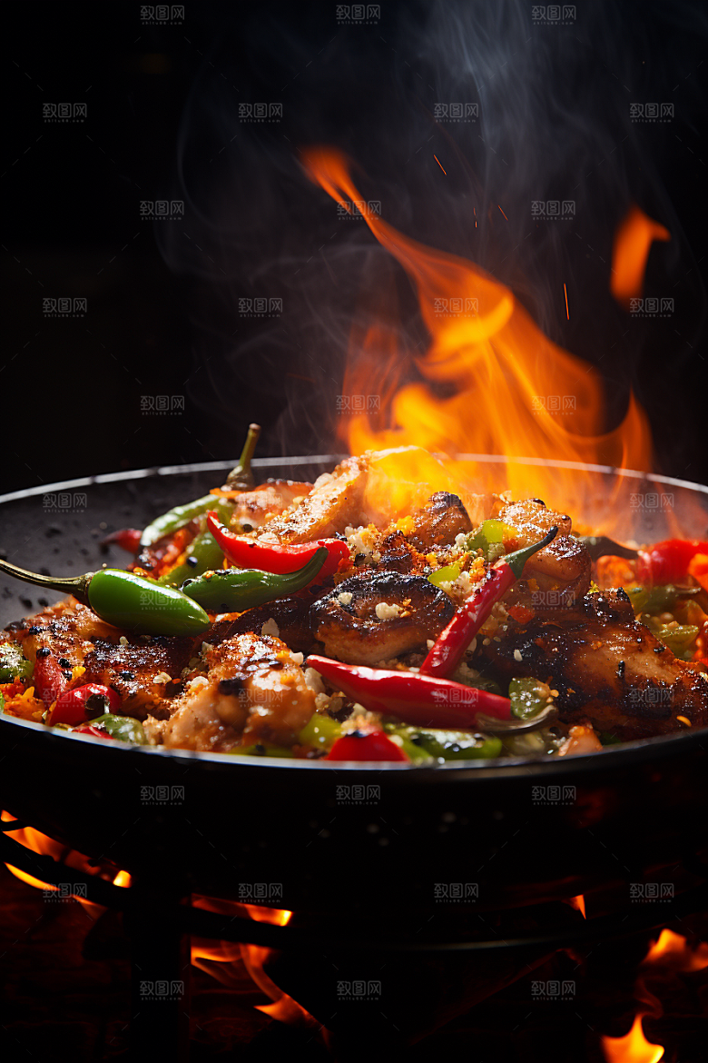 BBQ烧烤肉类肉食摄影图