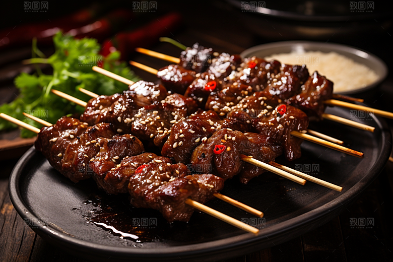 BBQ烧烤高清聚餐摄影图