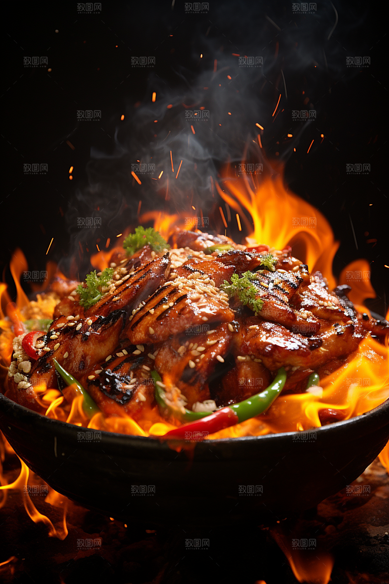 BBQ烧烤肉类聚会摄影图