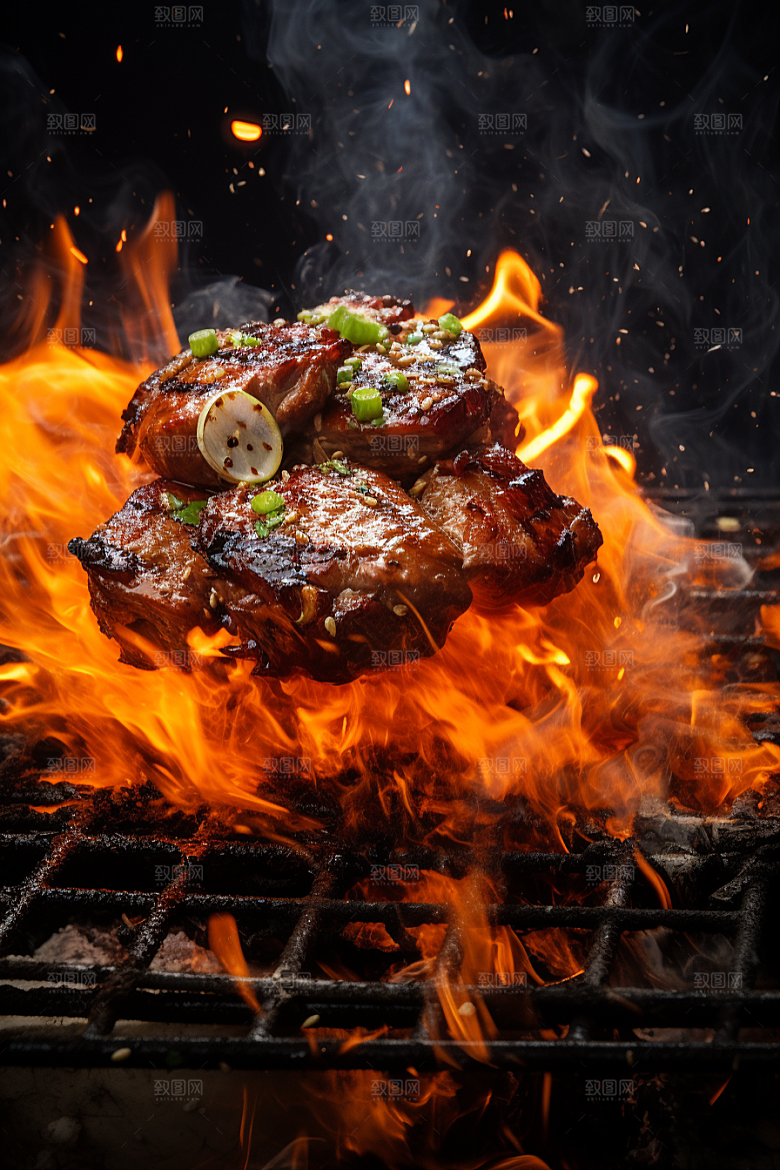 BBQ烧烤聚会聚餐摄影图