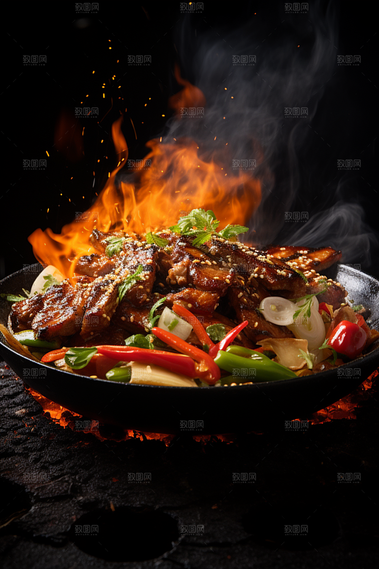 BBQ烧烤火辣高清摄影图