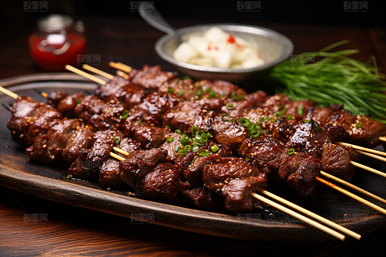 BBQ烧烤聚会肉类摄影图