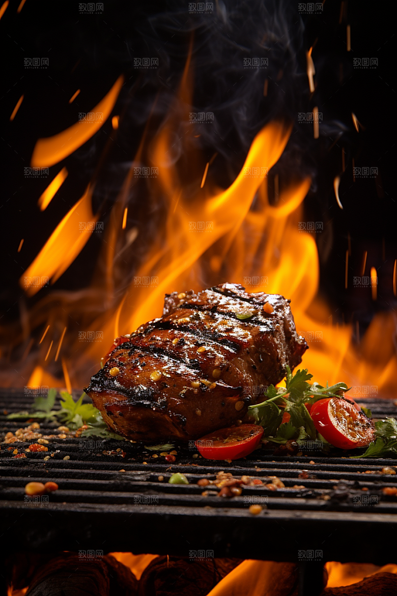 BBQ烧烤高清肉类摄影图