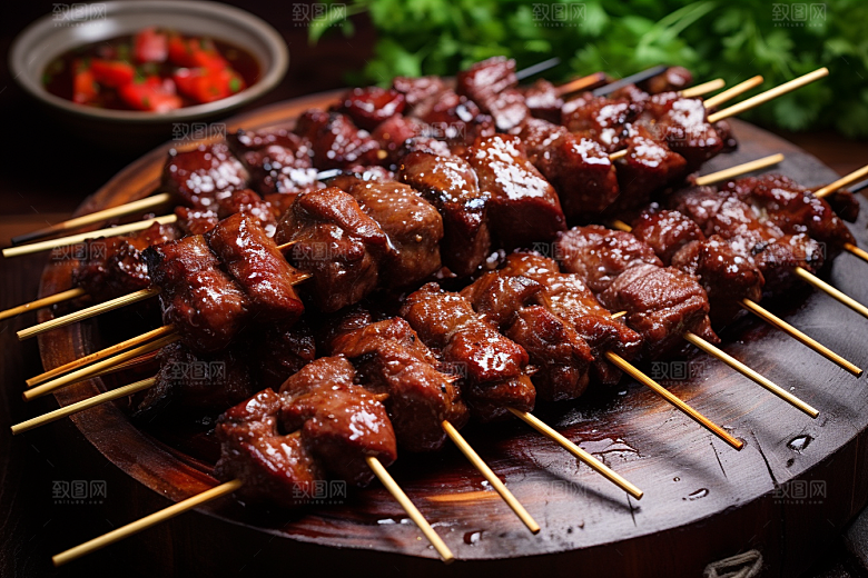 BBQ烧烤美食肉食摄影图