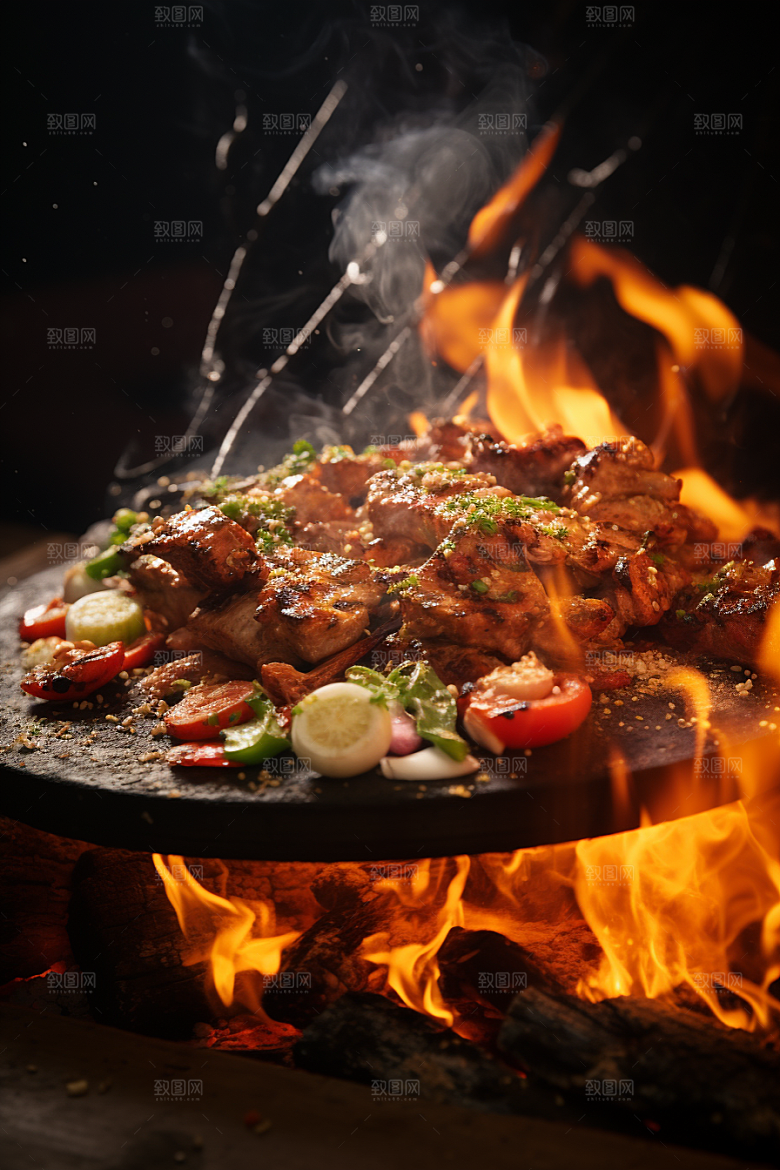BBQ烧烤美味高清摄影图