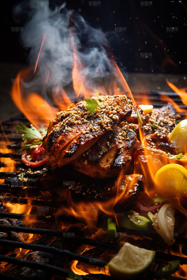 BBQ烧烤肉类高清摄影图