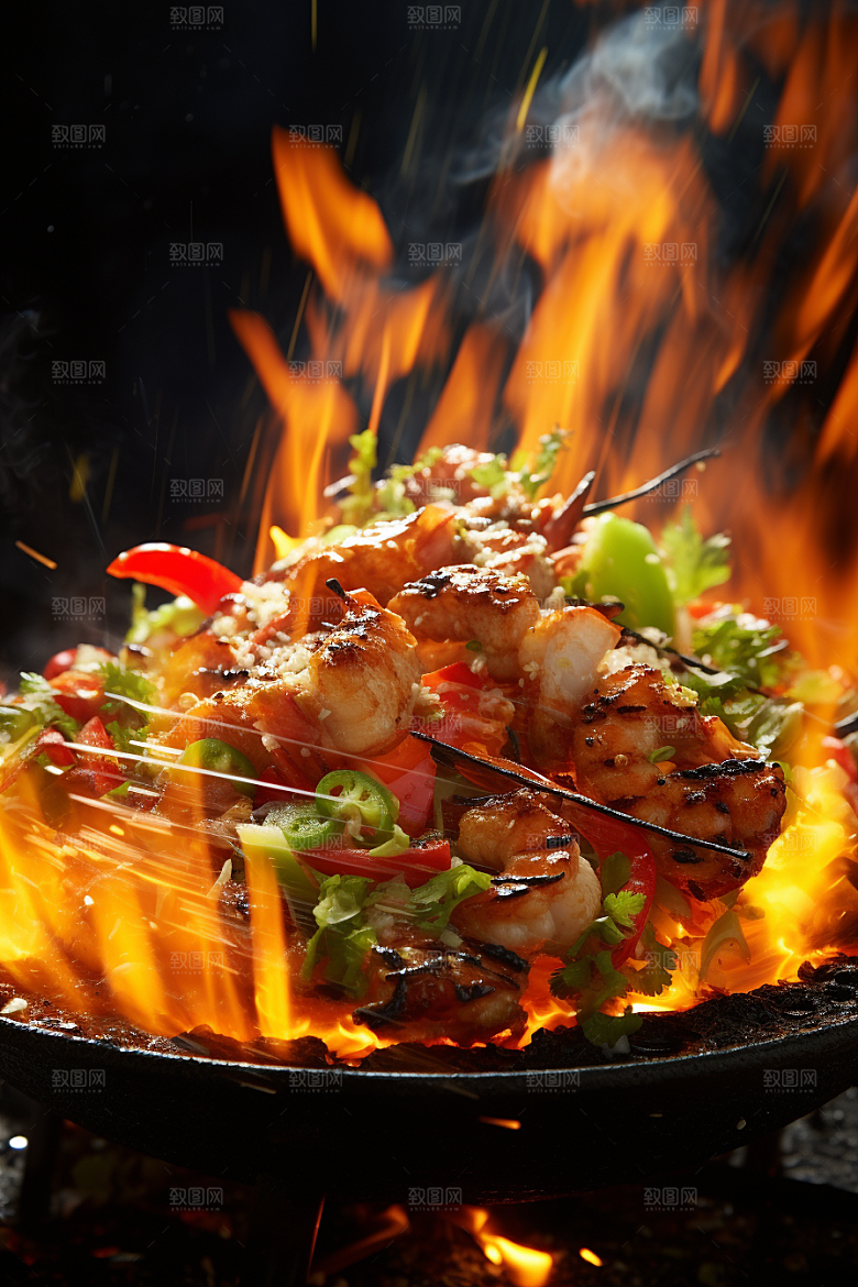 BBQ烧烤美味肉食摄影图