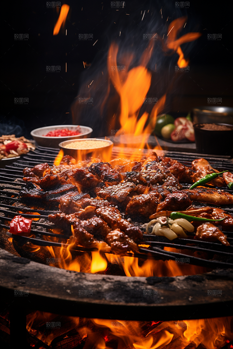 BBQ烧烤广告高清摄影图