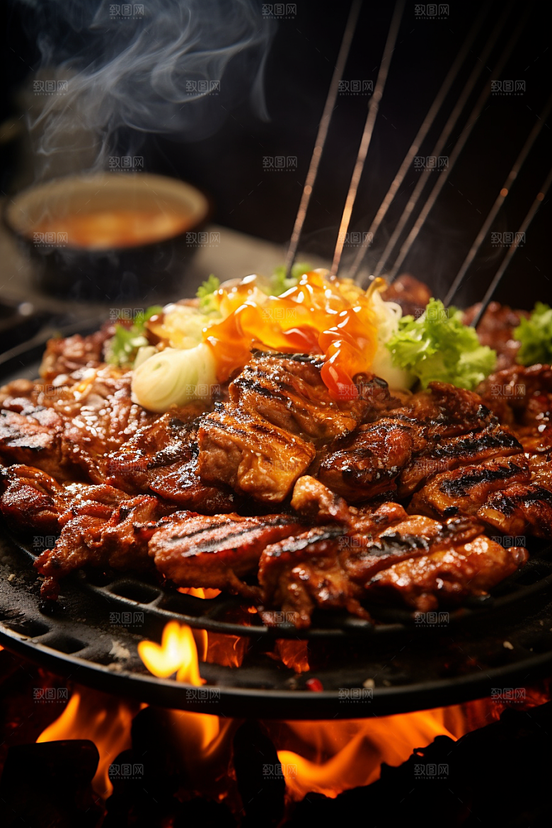 BBQ烧烤高清聚会摄影图