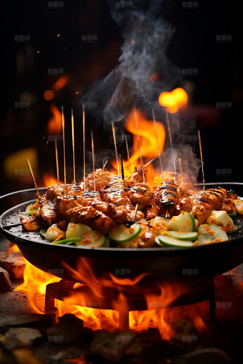 BBQ烧烤美味高清摄影图