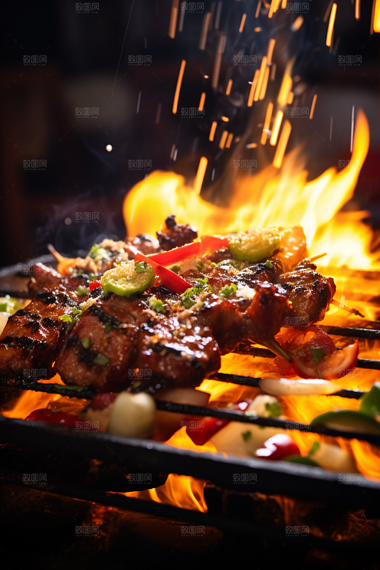 BBQ烧烤聚会高清摄影图