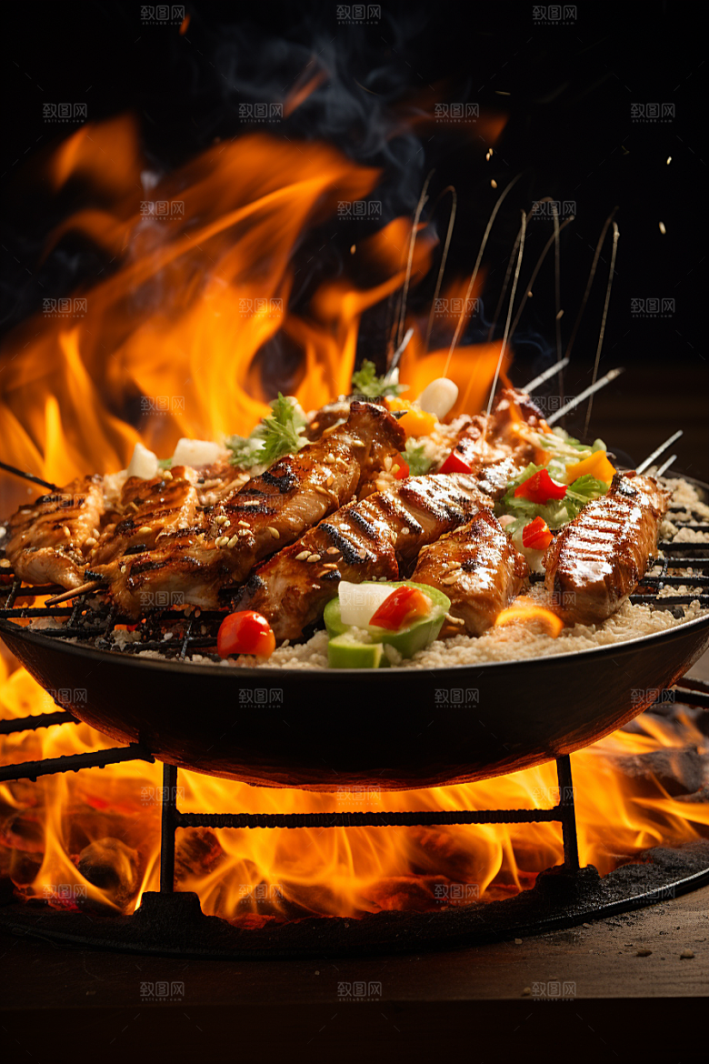BBQ烧烤广告高清摄影图
