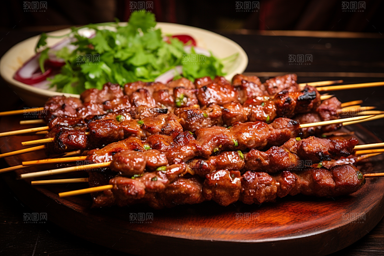 BBQ烧烤肉食广告摄影图