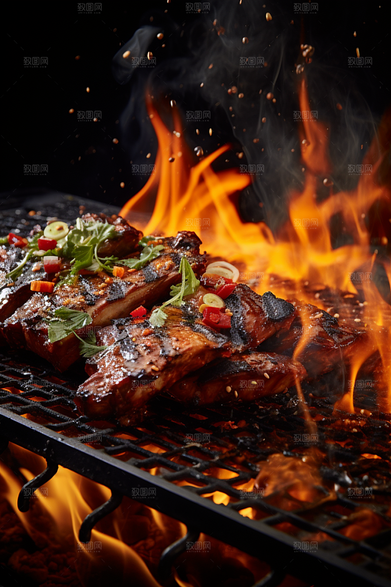 BBQ烧烤聚会高清摄影图