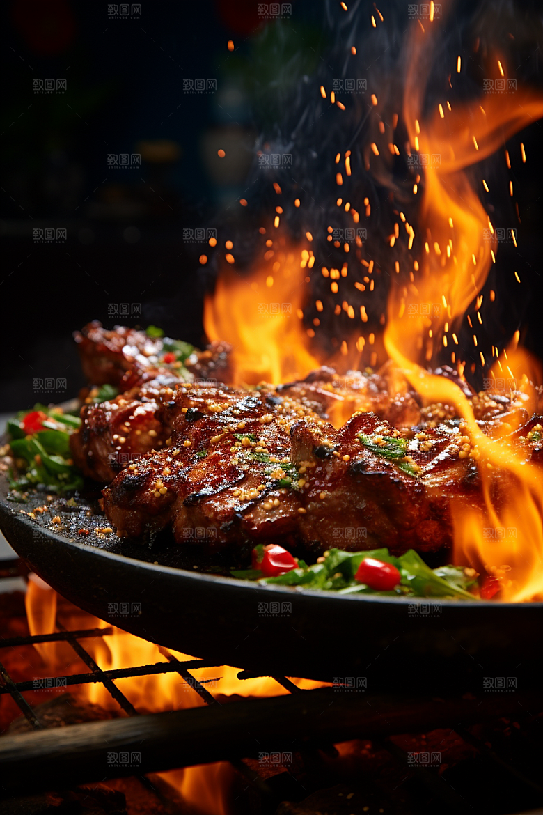 BBQ烧烤高清广告摄影图