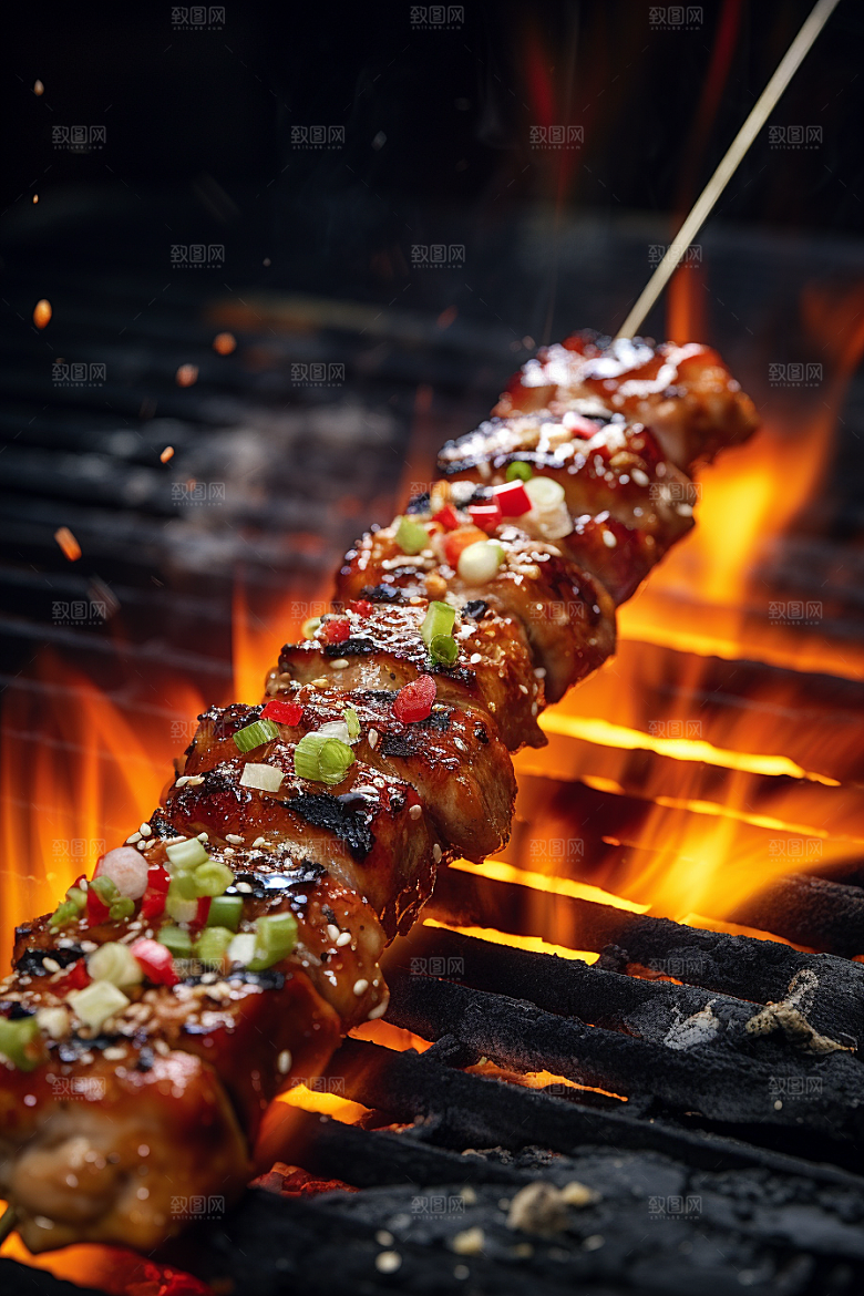 BBQ烧烤美味美食摄影图