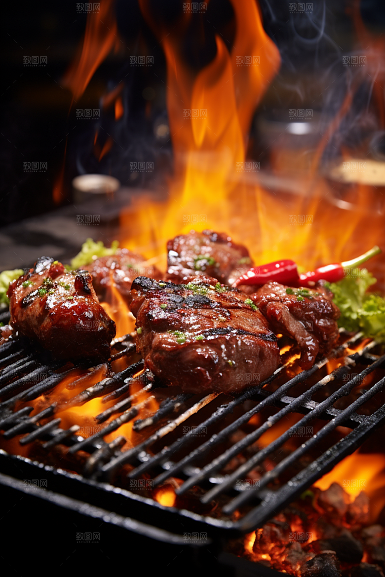 BBQ烧烤高清美食摄影图