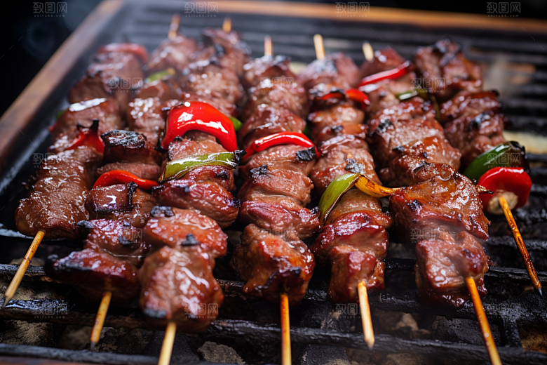 BBQ烧烤美味广告摄影图