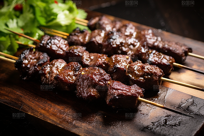 BBQ烧烤聚会肉食摄影图