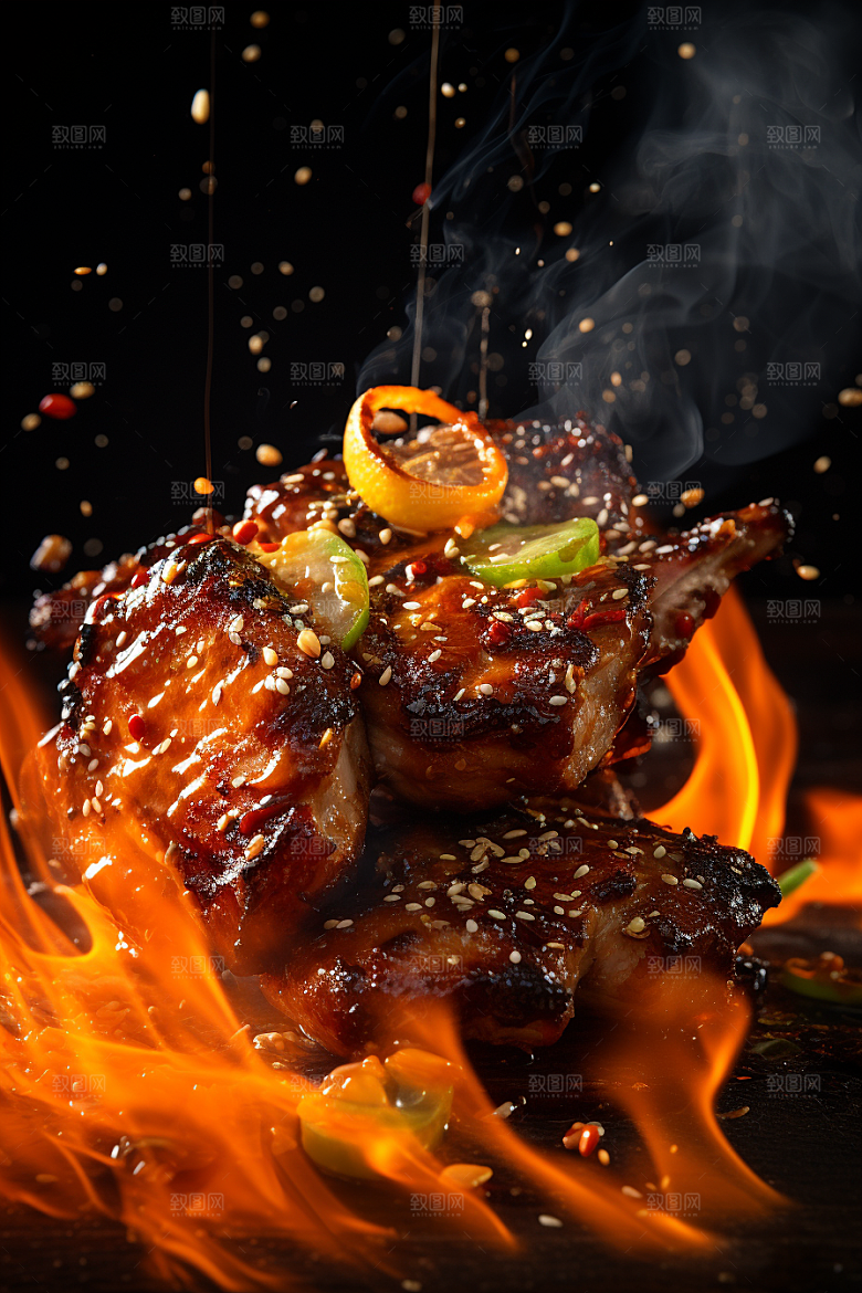 BBQ烧烤美味高清摄影图