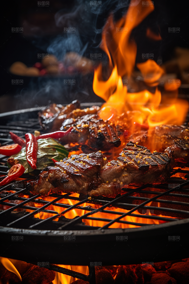 BBQ烧烤高清美食摄影图