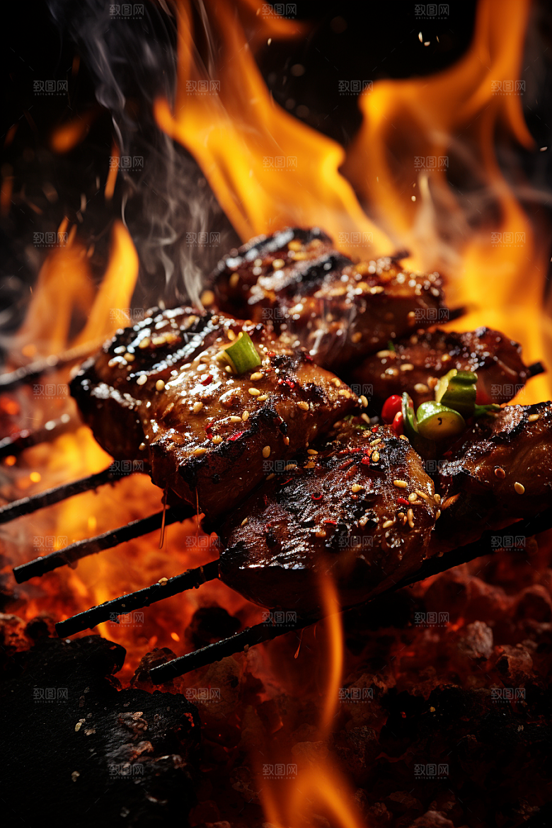 BBQ烧烤火辣聚会摄影图